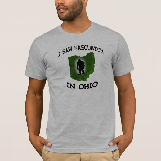 Ik zag Sasquatch in Ohio T-shirt (Voorkant)