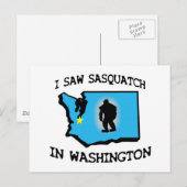 Ik zag Sasquatch in Washington Briefkaart (Voorkant / Achterkant)
