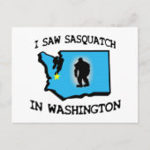 Ik zag Sasquatch in Washington Briefkaart (Voorkant)