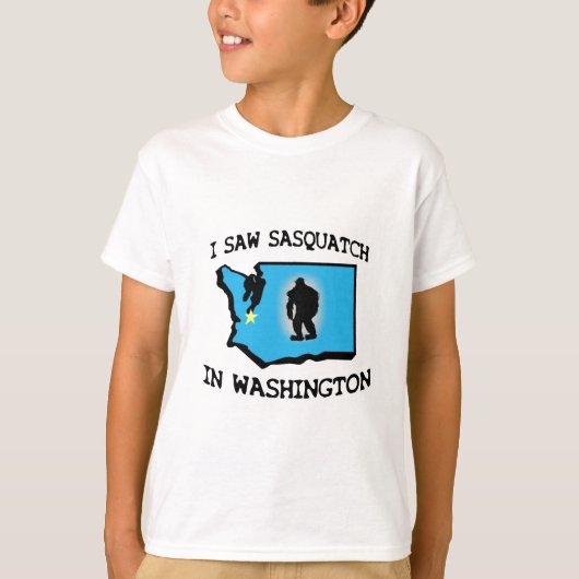 Ik zag Sasquatch in Washington T-shirt (Voorkant)