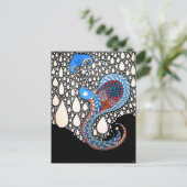 Ik zal al je tranen paraplu pauw vangen briefkaart (Staand voorkant)