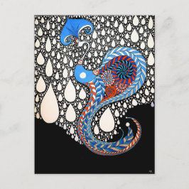 Ik zal al je tranen paraplu pauw vangen briefkaart