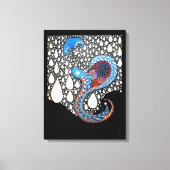 Ik zal al je tranen paraplu pauw vangen canvas afdruk (Voorkant)