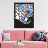 Ik zal al je tranen paraplu pauw vangen canvas afdruk (Insitu (Woonkamer))