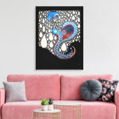 Ik zal al je tranen paraplu pauw vangen canvas afdruk (Insitu (Woonkamer))