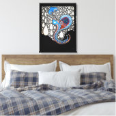 Ik zal al je tranen paraplu pauw vangen canvas afdruk (Insitu (Slaapkamer))