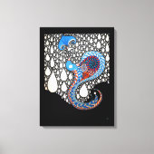 Ik zal al je tranen paraplu pauw vangen canvas afdruk (Voorkant)