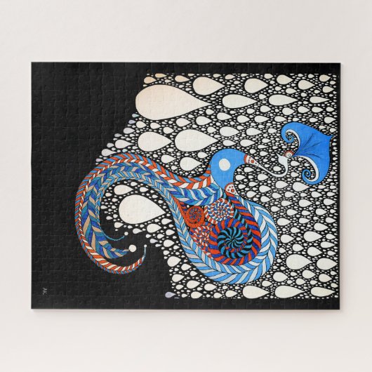 Ik zal al je tranen paraplu pauw vangen legpuzzel (Horizontaal)