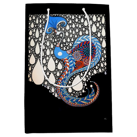 Ik zal al je tranen paraplu pauw vangen medium cadeauzakje (Voorkant)