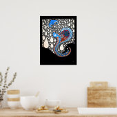 Ik zal al je tranen paraplu pauw vangen poster (Keuken)