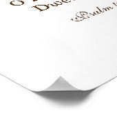 Ik zal allebei in vrede liggen en slapen poster (Hoek)