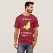 Ik zal alles wat je van de Gele Quaker houdt T-shirt (Voorkant volledig)