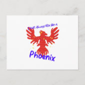 Ik zal altijd als een Phoenix opstaan. Briefkaart (Voorkant)