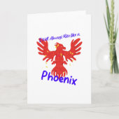 Ik zal altijd als een Phoenix opstaan. Kaart (Voorkant)