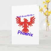 Ik zal altijd als een Phoenix opstaan. Kaart (Gele Bloem)