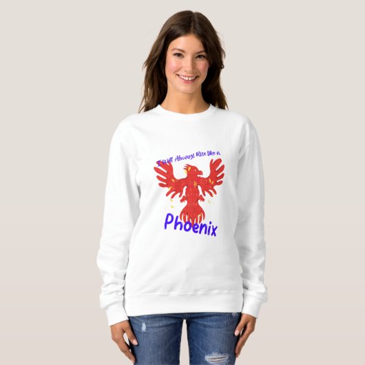 Ik zal altijd als een Phoenix opstaan. Trui (Voorkant volledig)