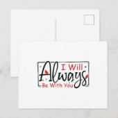 Ik zal altijd bij jou zijn briefkaart (Voorkant / Achterkant)