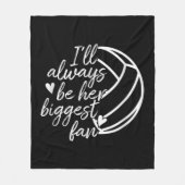 Ik zal altijd haar grootste volleybalmama vader zi fleece deken (Voorkant)