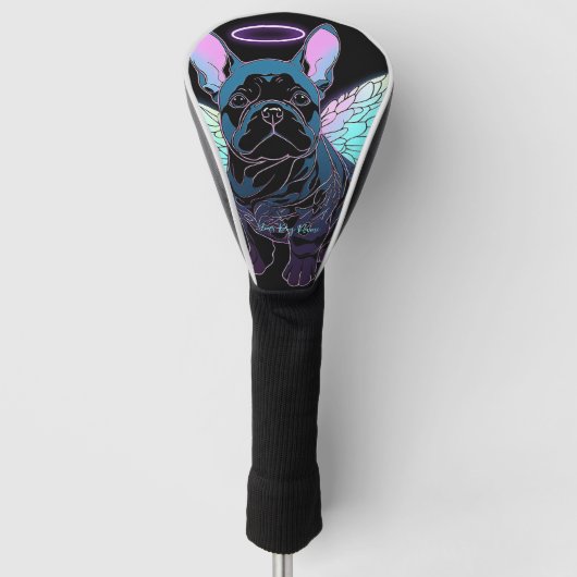 Ik zal altijd houden van Franse bulldog 004 Golfheadcover (Voorkant)