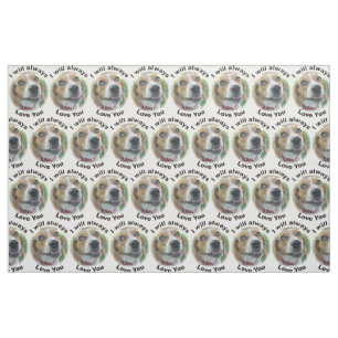 Ik zal altijd houden van je beagle Fabric Stof