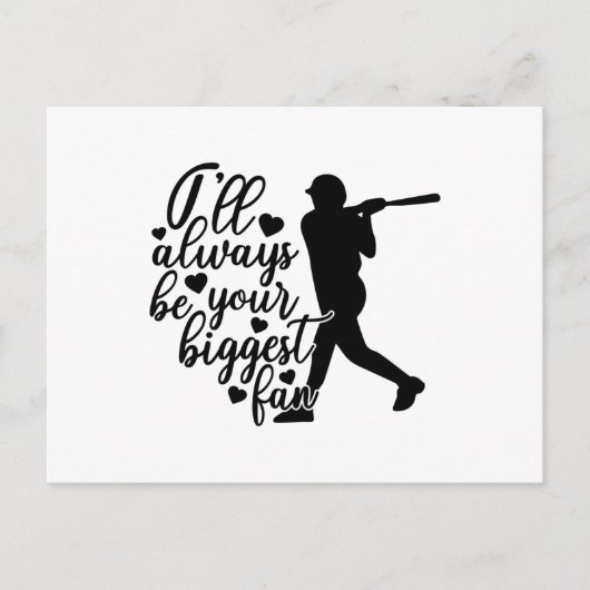 Ik zal altijd je grootste honkbal zijn briefkaart (Voorkant)