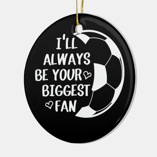 Ik zal altijd je grootste Voetballeven zijn. Keramisch Ornament (Links)