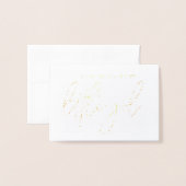 Ik zal altijd je kleine bruid voor ouders zijn folie kaarten (Voorkant met envelop)