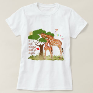 Ik zal altijd naar je opkijken t-shirt