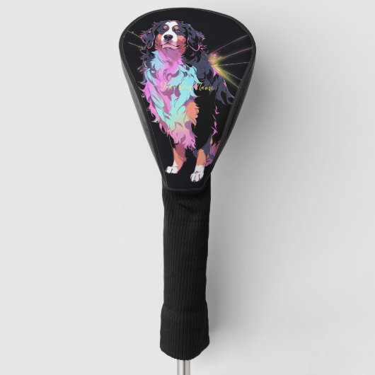 Ik zal altijd van Berner Berghond 005 houden Golfheadcover (Voorkant)