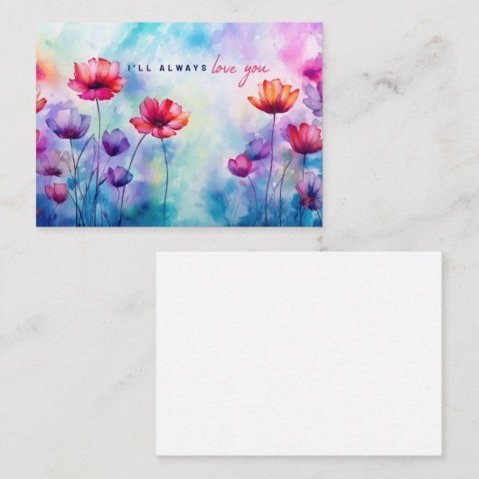 Ik zal altijd van je houden briefkaart (Voorkant / Achterkant)