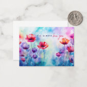 Ik zal altijd van je houden briefkaart (Voorkant / Achterkant in situ)