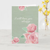 Ik zal altijd van je houden, hospice kaart (Gele Bloem)