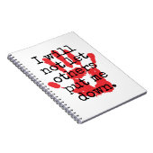 Ik zal anderen niet laten zakken - Inspirerend Notitieboek (Rechterzijde)