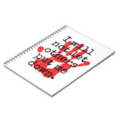 Ik zal anderen niet laten zakken - Inspirerend Notitieboek (Linkerzijde)