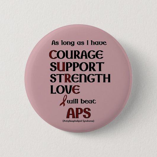 Ik zal APS slaan Ronde Button 5,7 Cm (Voorkant)