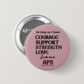 Ik zal APS slaan Ronde Button 5,7 Cm (Voorkant /achterkant)