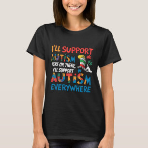 Ik zal Autism Awareness T-shirt steunen – Vooravon