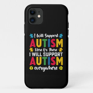 Ik zal autisme hier of daar ondersteunen Autistisc Case-Mate iPhone Case