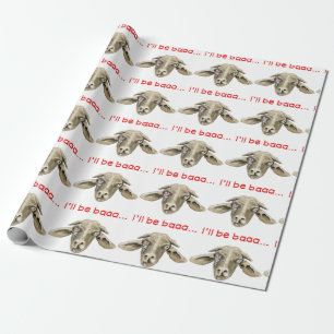 Ik zal Baaa Funny Goat Art Science Fiction Design  Cadeaupapier