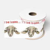 Ik zal Baaa Grappige Geit Kunst Sciencefiction Ont Grosgrain Lint (Spoel)