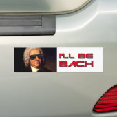 Ik zal Bach-bumper sticker zijn (Op auto)
