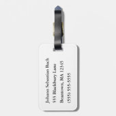 Ik zal Bach zijn Bagagelabel (Achterkant verticaal)