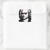 Ik zal Bach zijn Vierkante Sticker (Tas)