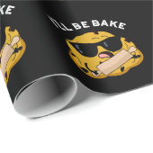 Ik zal bakken Grappig bakken film Pun Dark BG Cadeaupapier (Rol Hoek)