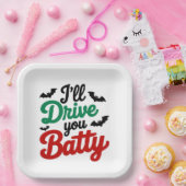 Ik zal Batty voor je rijden Papieren Bordje (Feest)