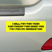 IK ZAL BETALEN BUMPERSTICKER (Op auto)