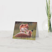 Ik zal bij je staan Fox Animal Art Note Kaart (Voorkant)