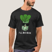 Ik zal boek grappige veggie film pun donker BG T-shirt (Voorkant)