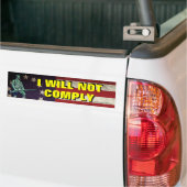 Ik zal Bumpersticker niet naleven (Op Truck)