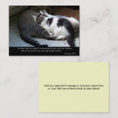 Ik zal (Cat) bedrijfs of het Roepen Kaarten verstr Visitekaartje (Voorkant / Achterkant)